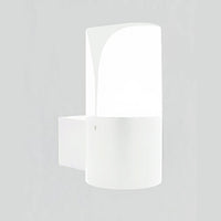 Applique gea led stele up ges713 e27 led ip44 alluminio bianco lampada parete moderna esterno