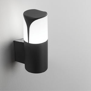 Applique gea led stele up ges733 e27 led ip44 alluminio antracite lampada parete moderna esterno