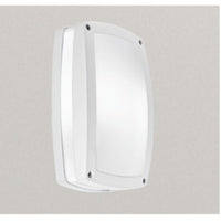 Applique gea led ura q ges303 ges301 led ip54 lampada soffitto parete rettangolare moderna alluminio e27, finitura