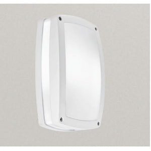 Applique gea led ura q ges303 ges301 led ip54 lampada soffitto parete rettangolare moderna alluminio e27, finitura