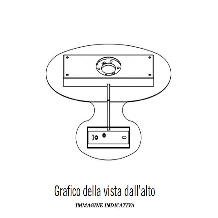 Applique moderna illuminando lara lara1sl gx53 led metallo monoemissione lampada parete