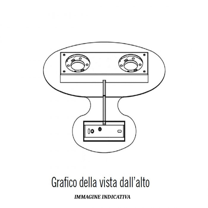 Applique moderna illuminando lara lara2sl gx53 led metallo monoemissione lampada parete