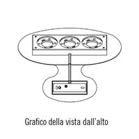 Applique moderna illuminando lara lara3sl gx53 led metallo monoemissione lampada parete