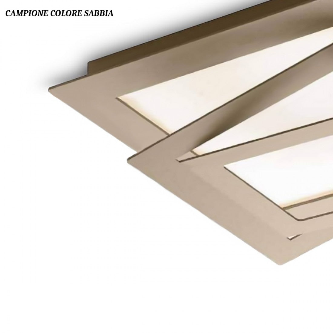 Applique moderna illuminando sky plskyp led metallo lampada soffitto parete, finitura metallo sabbia