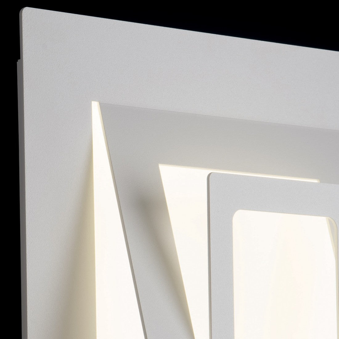 Applique moderna illuminando sky plskyp led metallo lampada soffitto parete, finitura metallo bianco