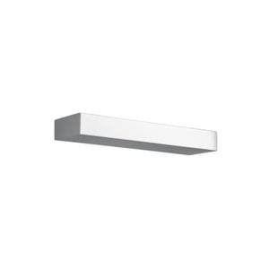 Applique moderno illuminando up up3sl gx53 led metallo monoemissione parete, finitura metallo bianco