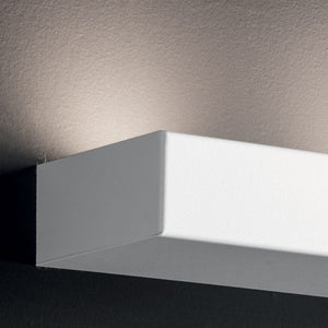 Applique moderno illuminando up up5sl gx53 led metallo monoemissione parete, finitura metallo bianco