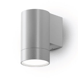 Applique led gea led lily m ges1062 gu10 ip54 grigio lampada parete alluminio monoemissione moderno