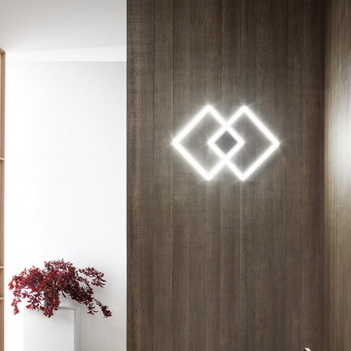 Applique led gea luce afrodite pp lampada parete soffitto moderna