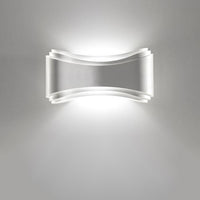 Applique moderna selene illuminazione ionica 1035 011 009 033 006 r7s led metallo biemissione lampada parete, finitura