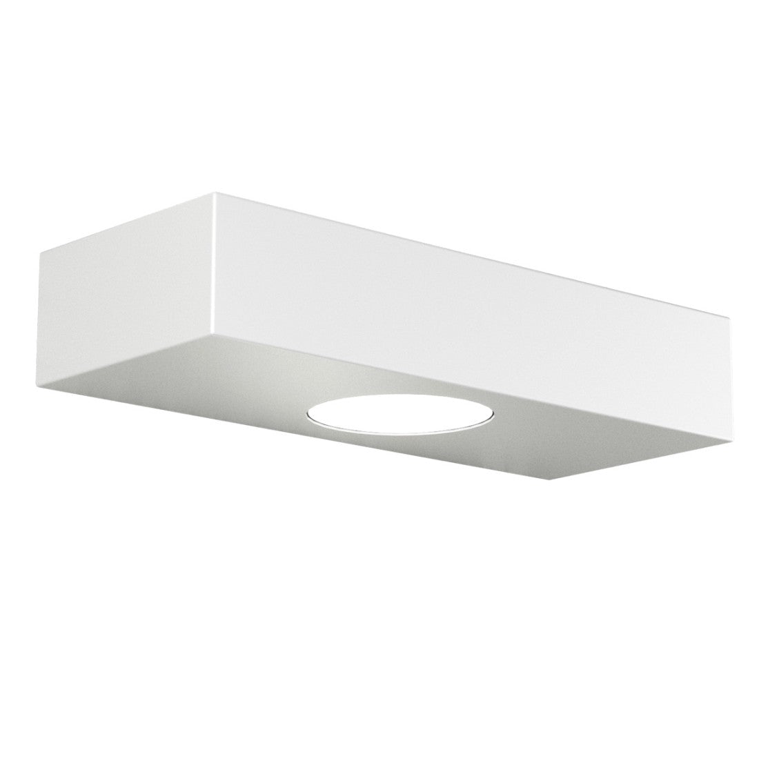 Applique moderna top light beaside 1190 a3 gx53 led metallo biemissione lampada parete, finitura metallo bianco