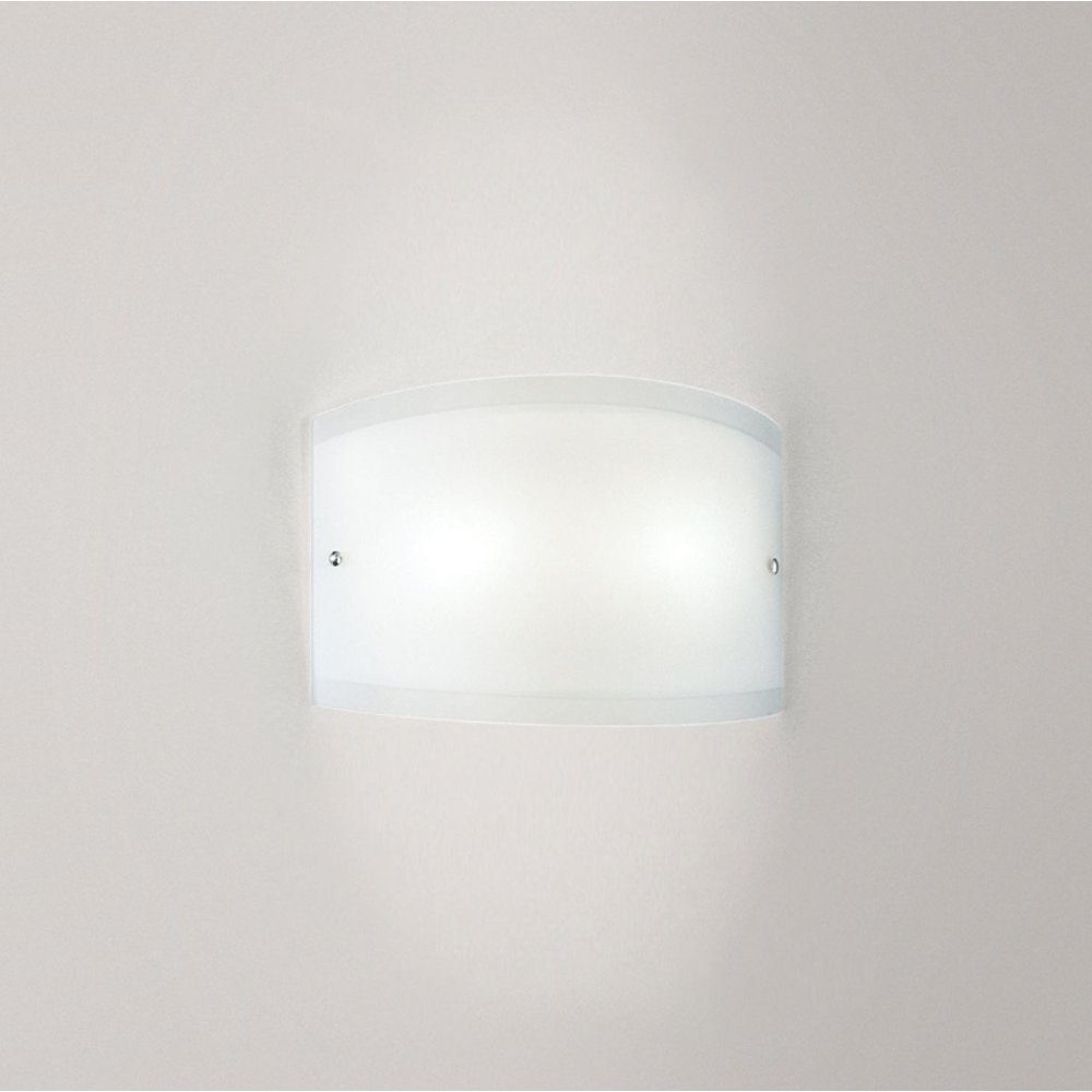 Applique moderno gea luce lecce ap e27 led vetro lampada parete