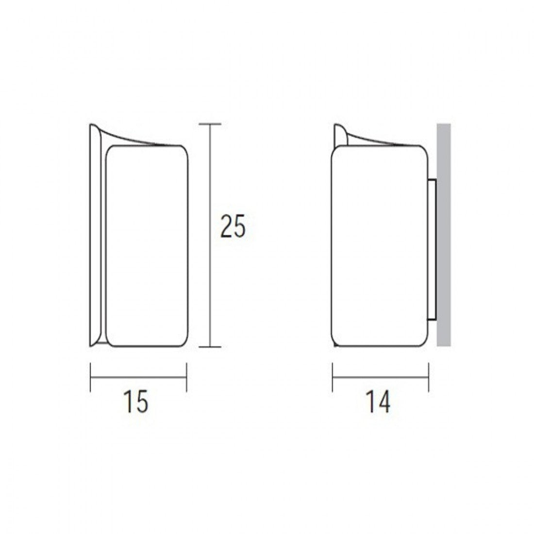 Applique moderno selene illuminazione papiro 0371 e27 led vetro lampada parete, vetro bianco lucido