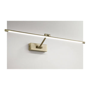 Applique specchio quadro gea luce magis n led metallo lampada parete moderna, finitura metallo brunito