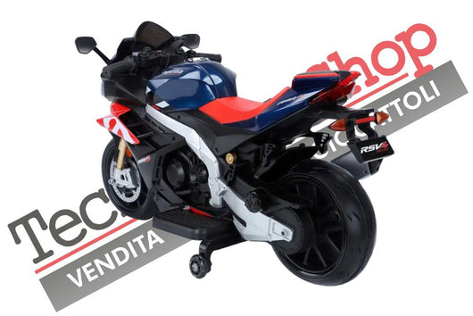 Moto Elettrica per Bambini Aprilia Racing RSV4 12Vcolore Rosso