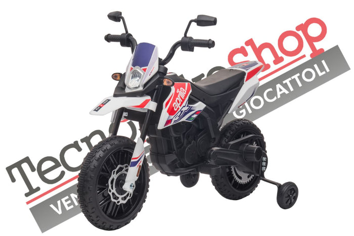 Moto Elettrica per Bambini Aprilia Racing RX125 12V Ruote in EVA