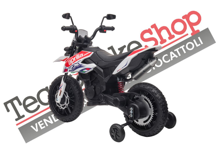 Moto Elettrica per Bambini Aprilia Racing RX125 12V Ruote in EVA