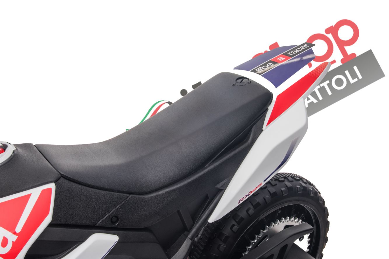 Moto Elettrica per Bambini Aprilia Racing RX125 12V Ruote in EVA