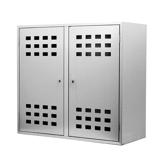 Armadietto box zincato h 90 x l 98 x p 42cm per la custodia di 2 bombole gas gpl