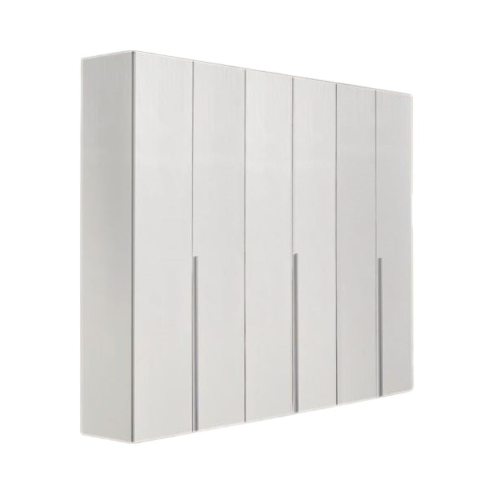 Armadio 6 ante bianco larice Urano 241x55x240H