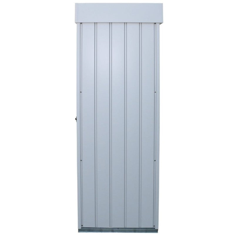 Armadio da Esterno 2 Porte 74,6x161,5x209 cm in Acciaio Zincato Grigio