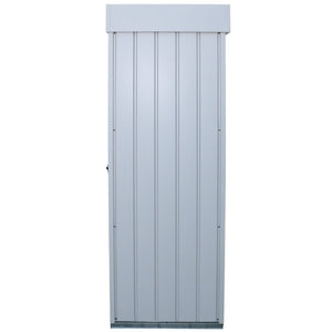 Armadio da Esterno 2 Porte 74,6x161,5x209 cm in Acciaio Zincato Grigio