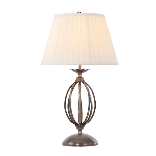 Lampada Da Scrivania Classica Artisan Acciaio Ottone Anticato 1 Luce E27