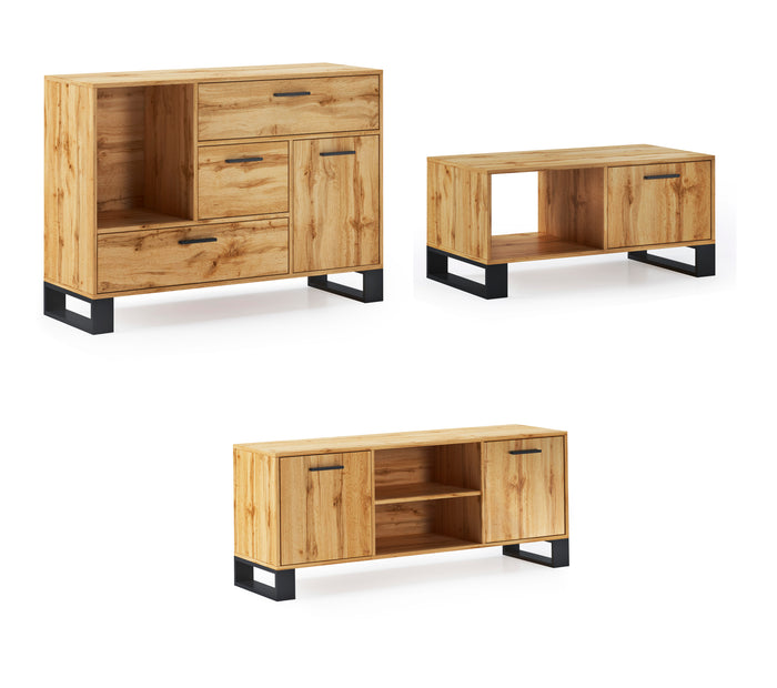 Loft Buffet/Sideboard Set, tavolino, supporto tv, sala da pranzo, credenza, mobili per sala da pranzo 