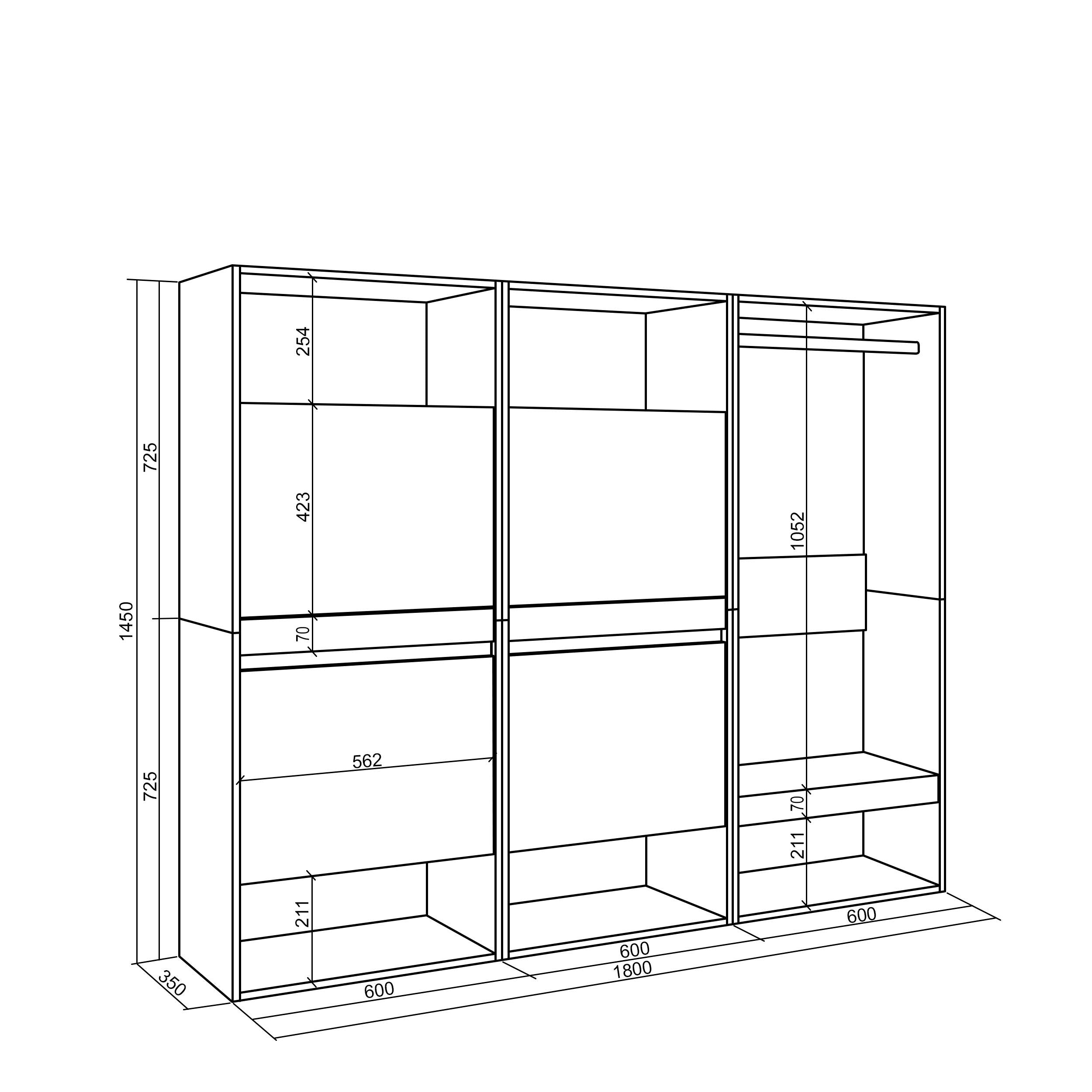 Scarpiera, 180x35x145 cm, Camera da letto, stanza, Armadio Aperto, Rovere , RF3549