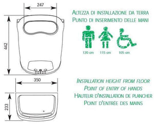 Asciugamani elettrico Vision Air BF Easy bianco - HDcasa