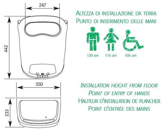 Asciugamani elettrico Vision Air BF Easy bianco - HDcasa