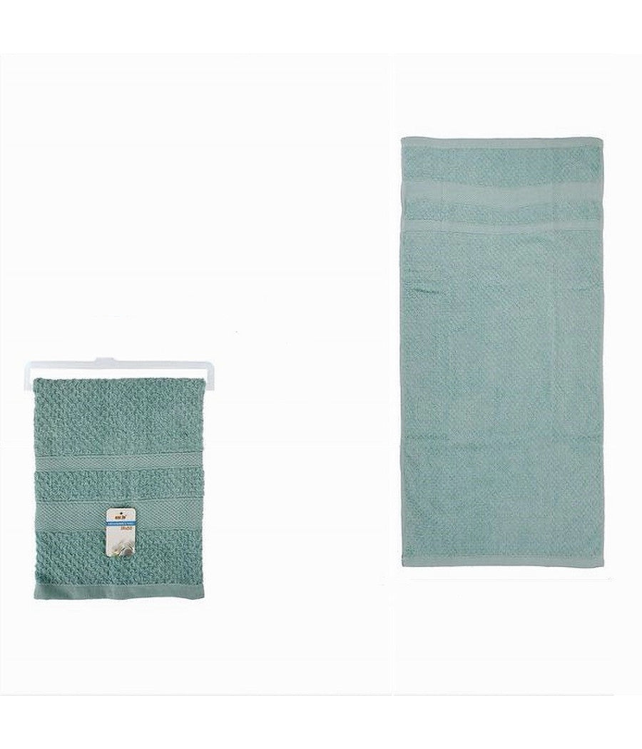 Asciugamano Da Bagno Telo In Cotone Morbida 70x140cm 410gr Colore Celeste 79498         