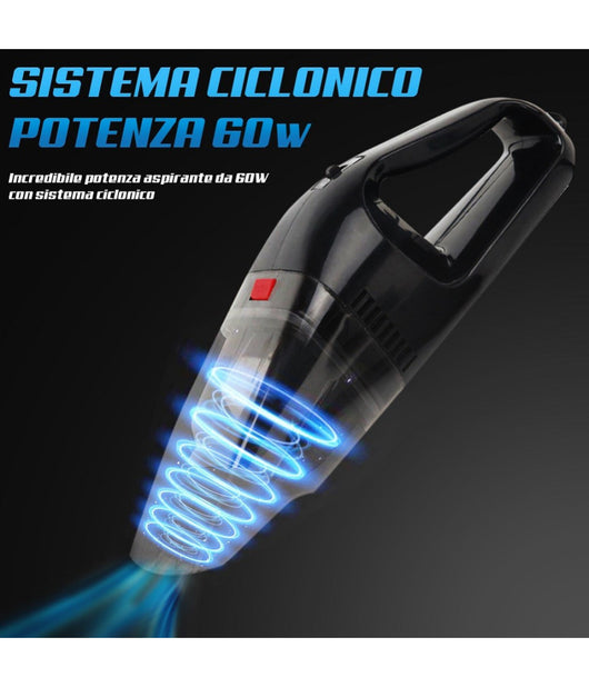 Aspirapolvere Ciclonico Portatile Per Auto 12v Dustbuster Senza Sacchetto 60w         