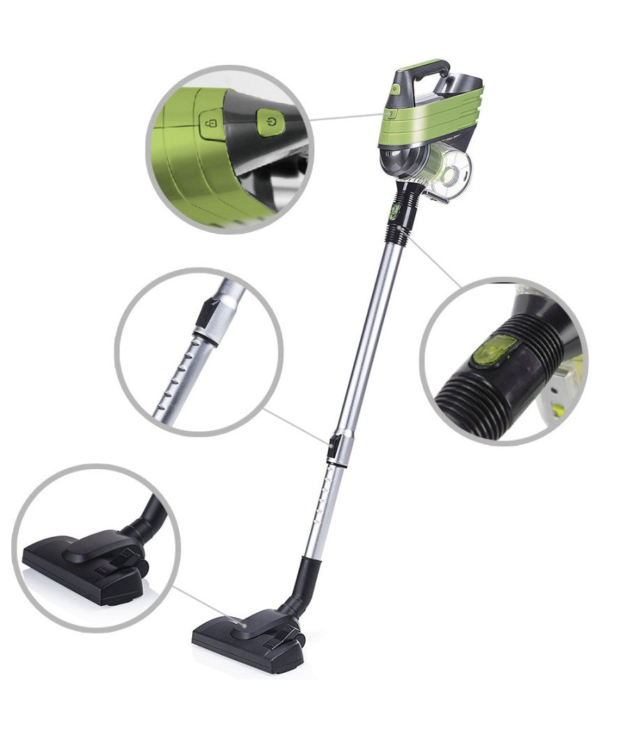 Aspirapolvere Scopa Elettrica 2 In 1 Dustbuster Ciclonico Senza Sacchetto 600w         