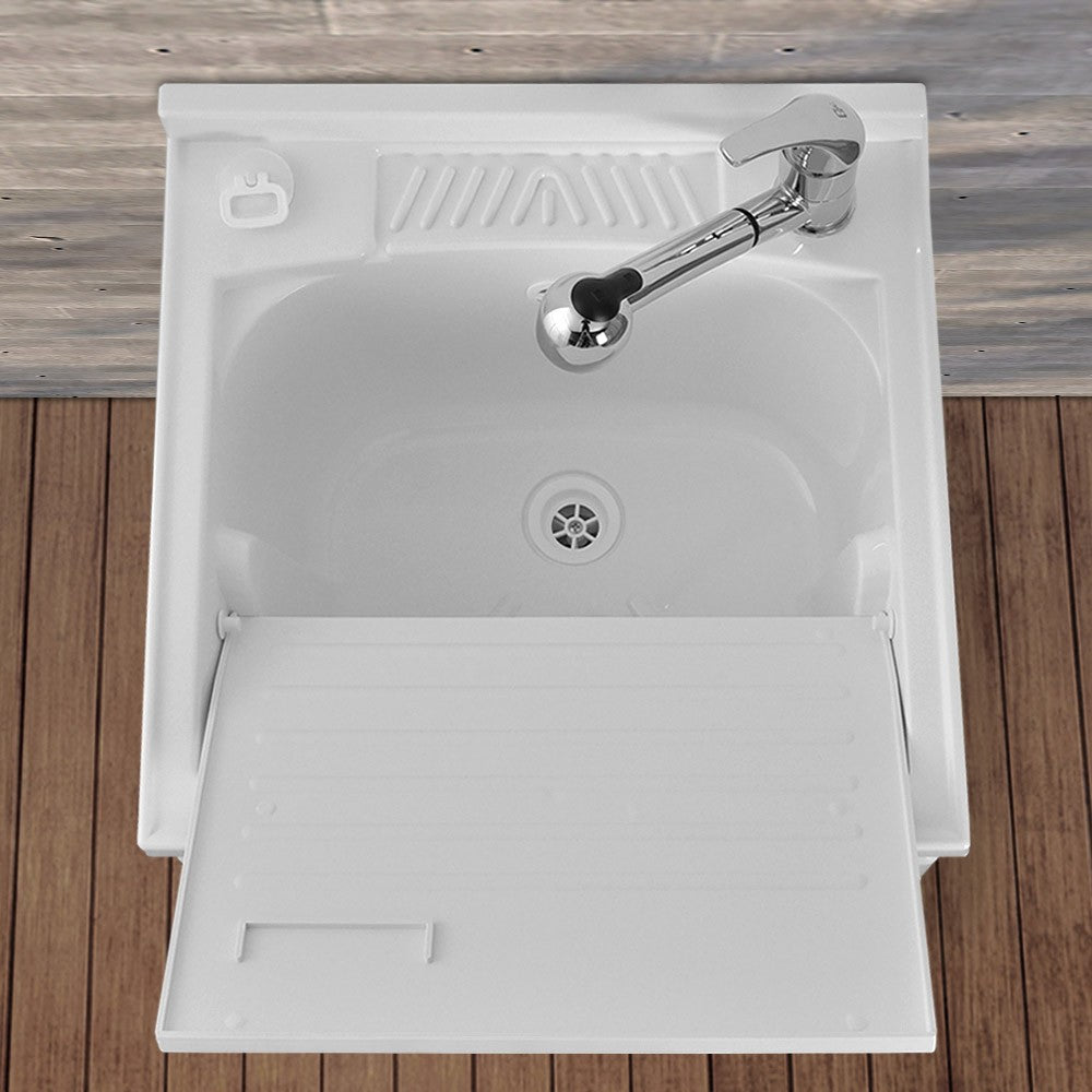 Asse lavapanni 27x51,3 cm bianco in PVC per lavatoio 60x45 cm