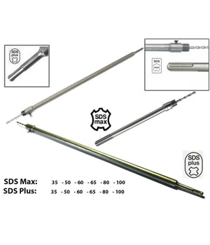 Asta In Acciaio Per Fresa A Tazza Carotatrice Con Attacco Sds Max O Sds Plus Cm    -sds Plus 11 Cm   -