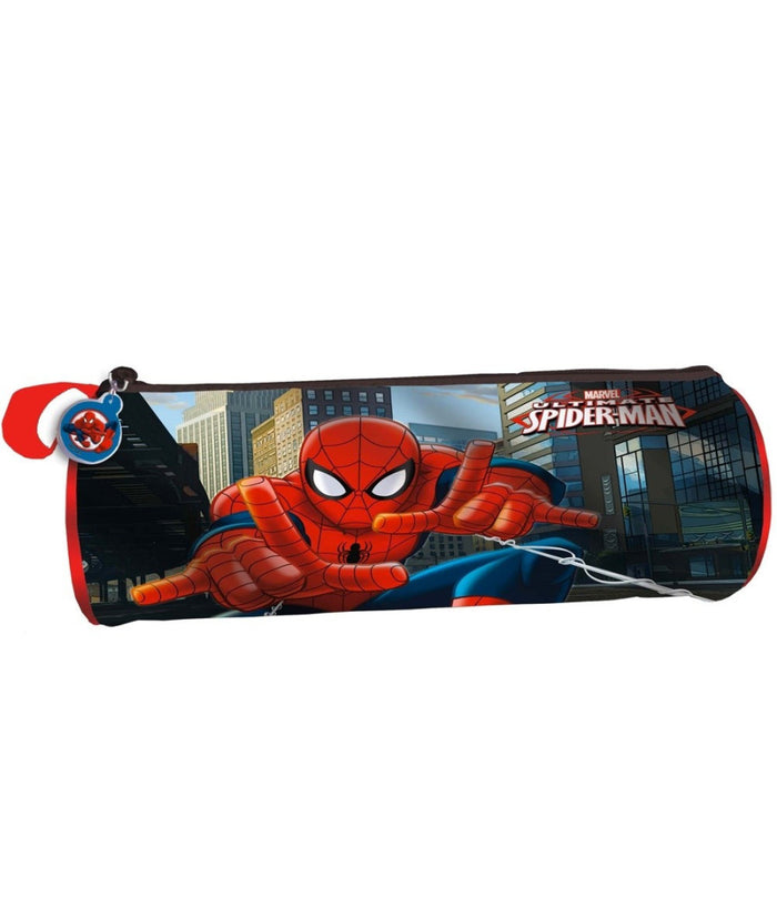 Astuccio Tombolino Portapastelli Spiderman Uomo Ragno 22 Cm Scuola         