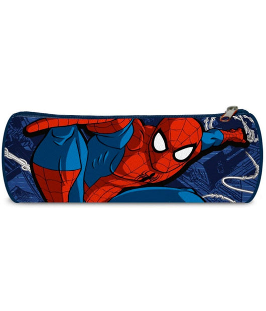 Astuccio Tombolino Spiderman Uomo Ragno Marvel Blu Bambini Scuola Elementari         