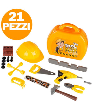 Attrezzi Ferramenta Fai Da Te Per Bambini Con Scatola Toolbox Playset         