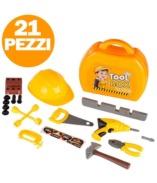 Attrezzi Ferramenta Fai Da Te Per Bambini Con Scatola Toolbox Playset         