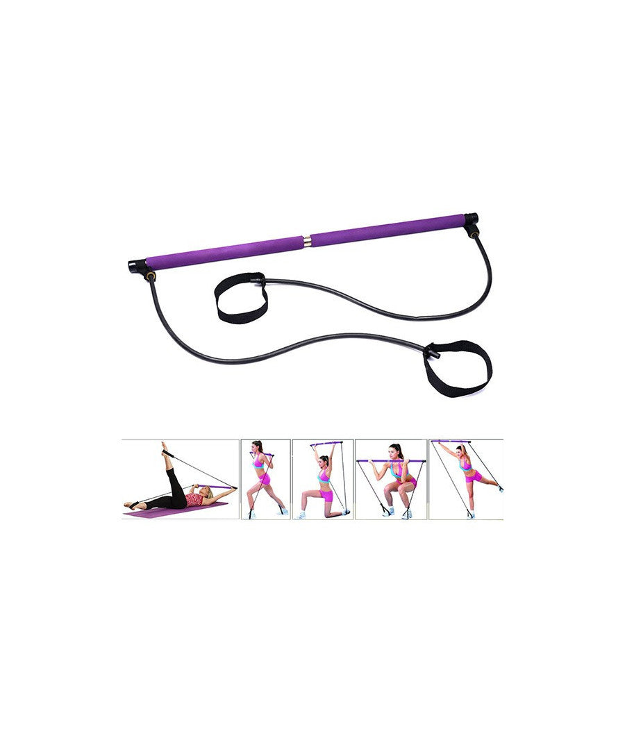 Attrezzo Elastico Long Esercizi Braccia Resistenza Pilates Corda Elastica         