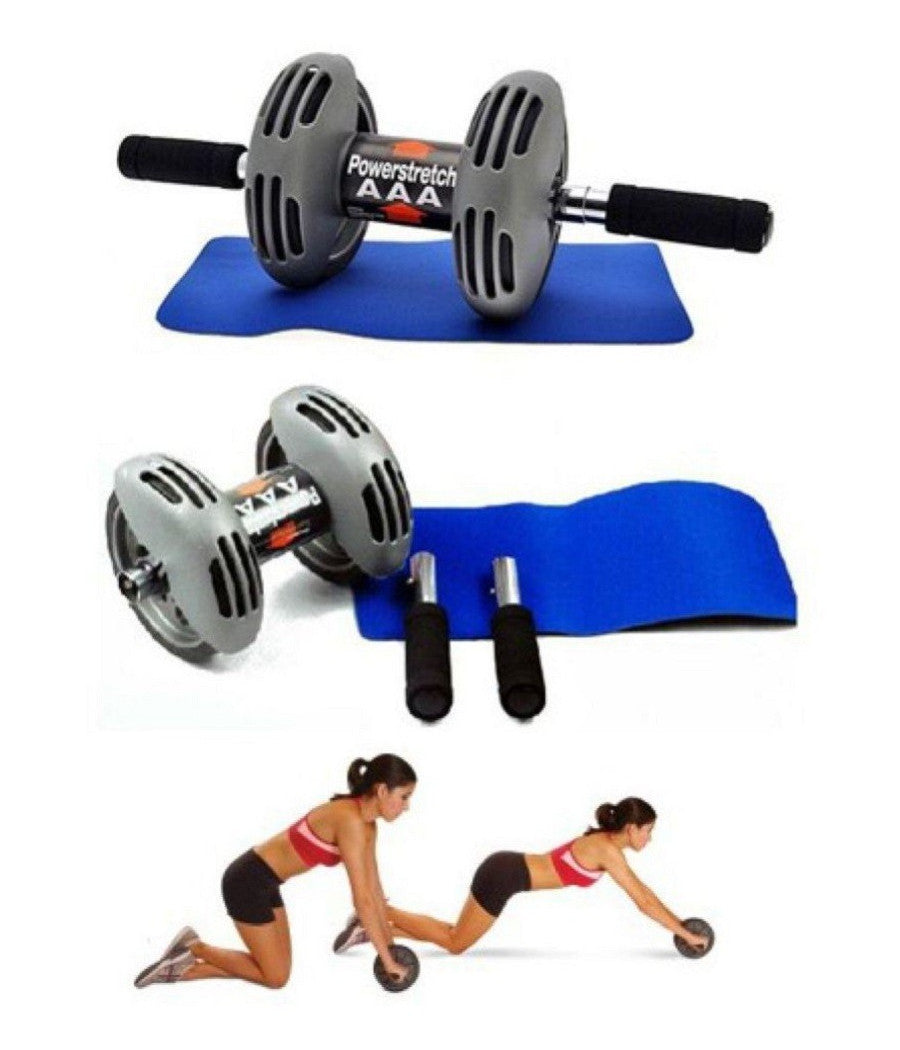 Attrezzo Fitness Power Stretch Roller Wt-e08 Addominali Braccia Spalle Dorsali         