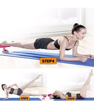 Attrezzo Per Addominali Fitness Ventosa Sport Spugna Caviglie Curl Push Up Sit         