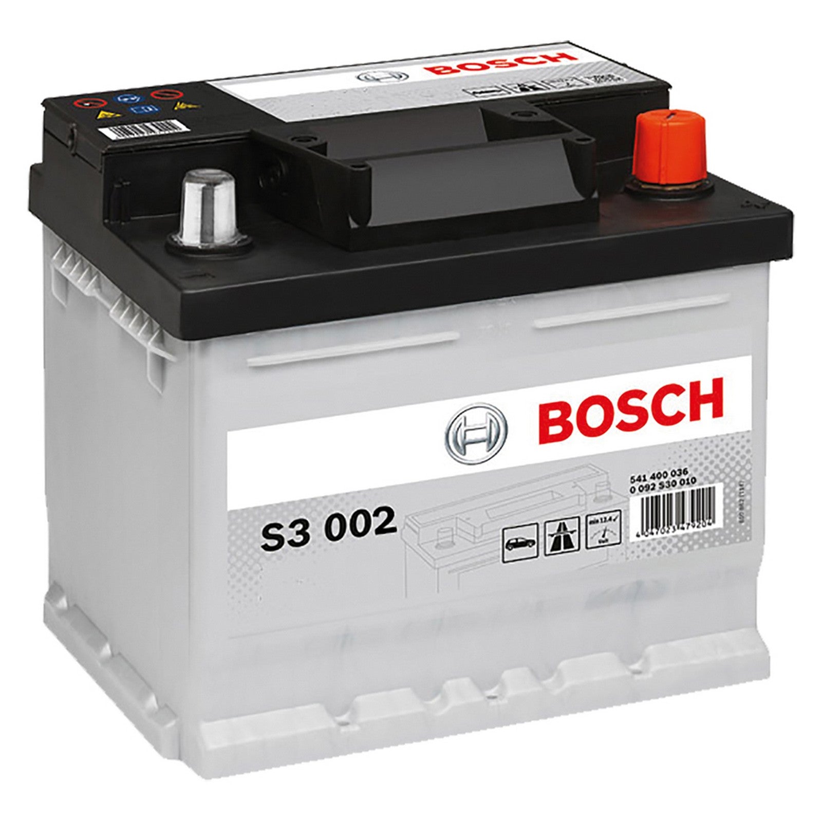 batteria per auto 'bosch' s3013 90 ah dx - mm 353 x 175 x 190 6060533nlm