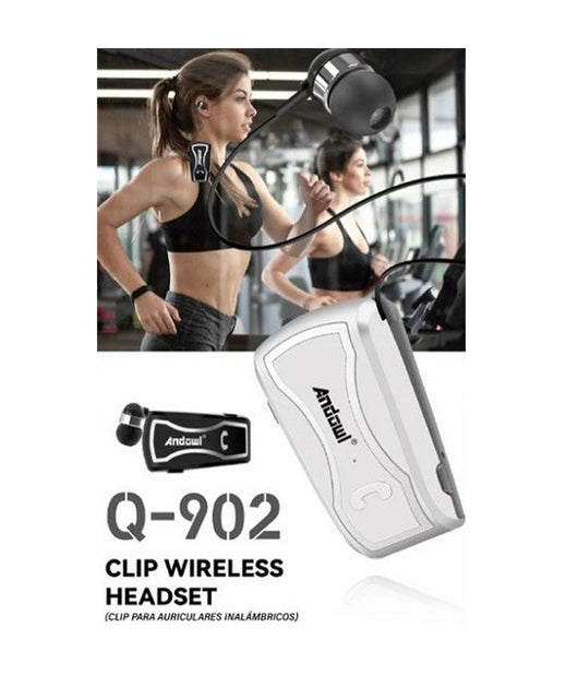 Auricolare Bluetooth 4.0 Vivavoce Cuffie Design Ergonomico Con Clip Gancio Q-902         