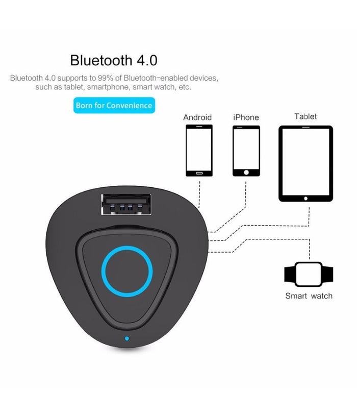 Auricolare Bluetooth Mini Wifi Usb Microfono Caricacatore Auto Per Smartphone         