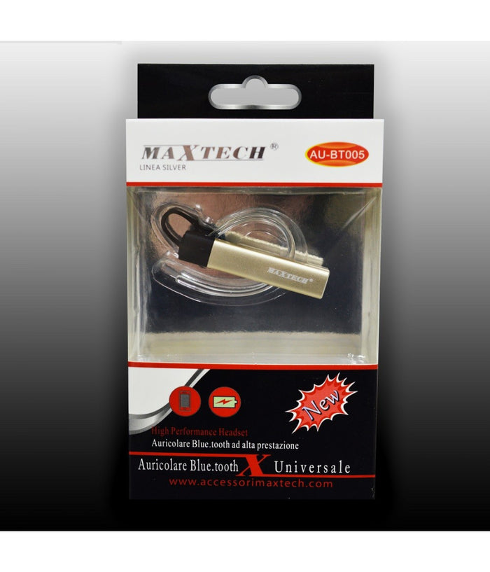 Auricolare Bluetooth Universale Ad Alta Prestazione Per Smartphone Maxtech Au-bt005         