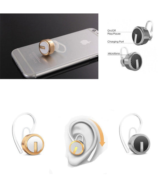 Auricolare Mono Bluetooth Fineblue M-99 Archetto Con Microfono Per Smartphone Ps         