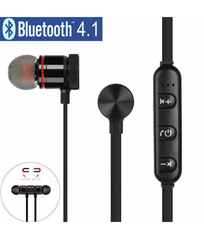 Auricolari Bluetooth Magnetici Cuffie Sportive Wireless Stereo Xt-6 Fitness         