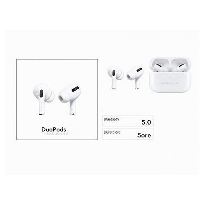 Auricolari Bluetooth5.0 Duopods V Cuffie Smarphone Con Cover Power Bank Au-bt020         